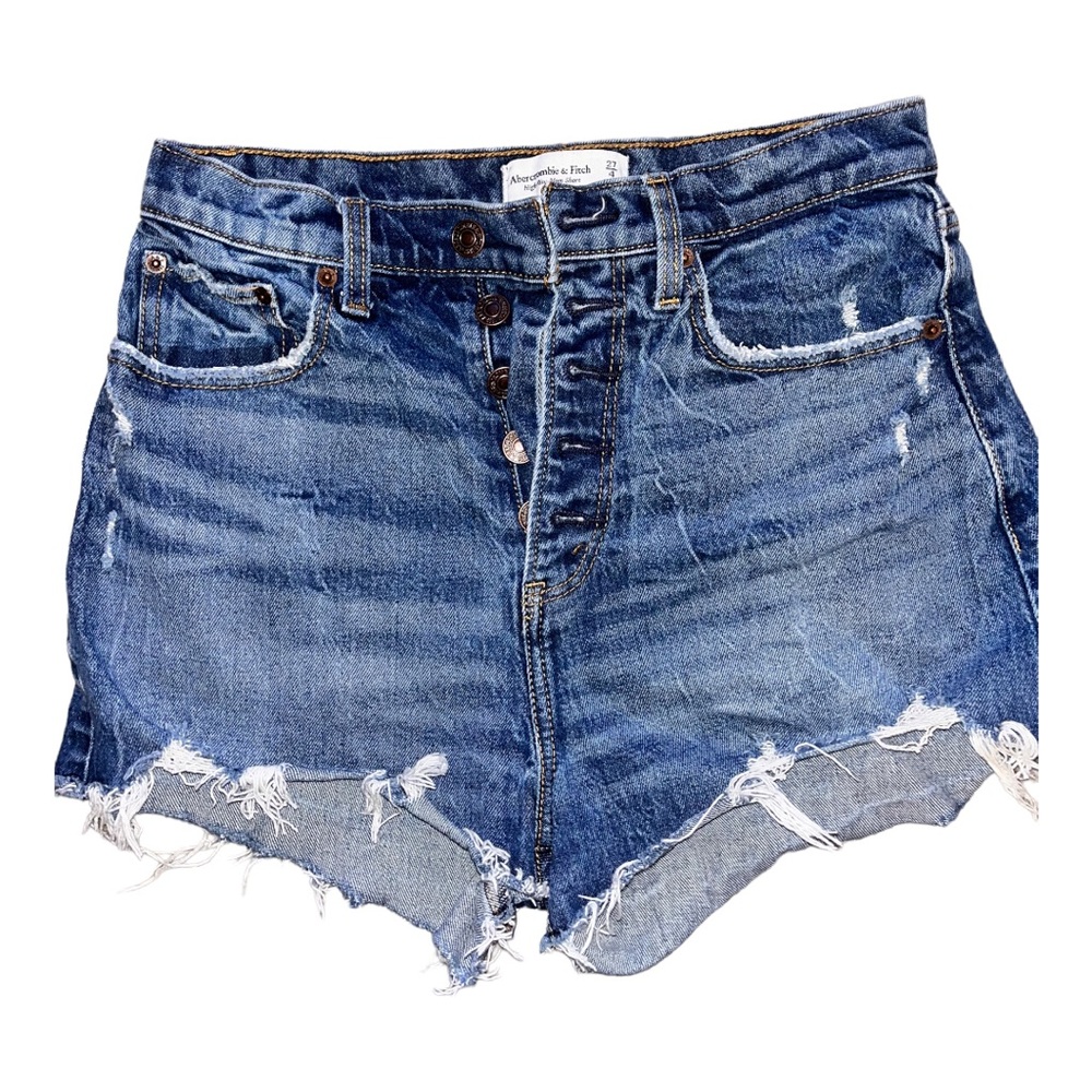 Abercrombie High Rise Mom Shorts. Size 27/4. Curve Love.
